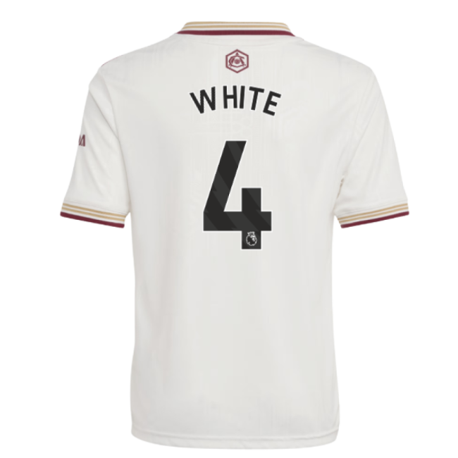 2025-2026 Arsenal Third Shirt (Kids) (White 4)
