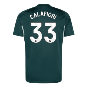 2025-2026 Arsenal Training Jersey (Aurora Ivy) (Calafiori 33)