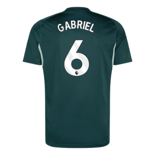 2025-2026 Arsenal Training Jersey (Aurora Ivy) (Gabriel 6)