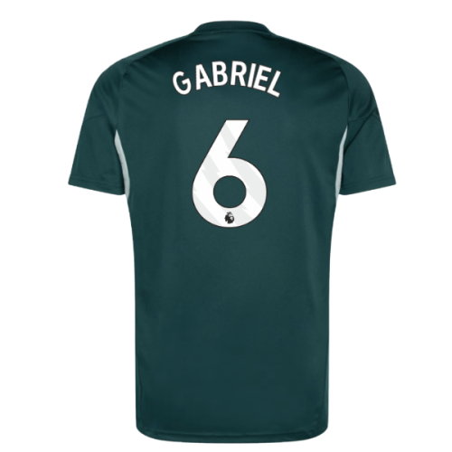 2025-2026 Arsenal Training Jersey (Aurora Ivy) (Gabriel 6)
