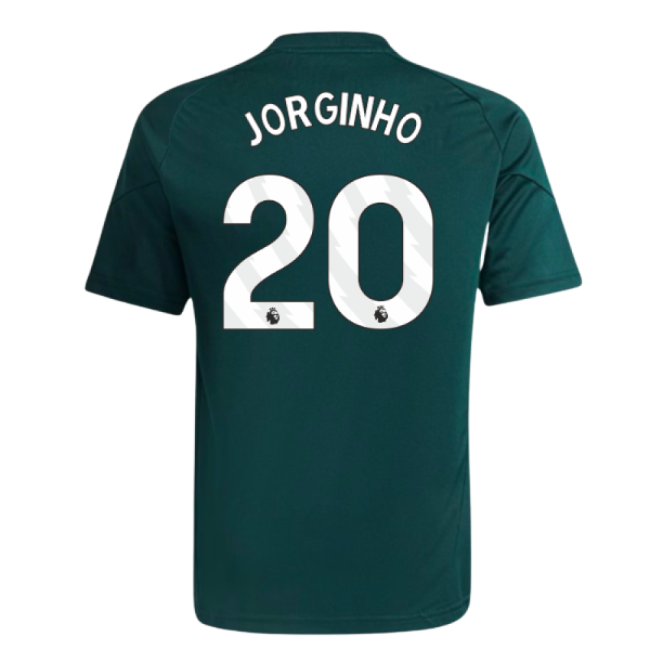 2025-2026 Arsenal Training Jersey (Aurora Ivy) - Kids (Jorginho 20)
