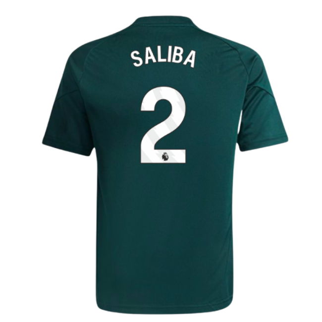 2025-2026 Arsenal Training Jersey (Aurora Ivy) - Kids (Saliba 2)
