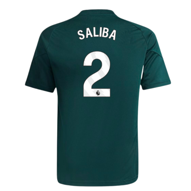 2025-2026 Arsenal Training Jersey (Aurora Ivy) - Kids (Saliba 2)