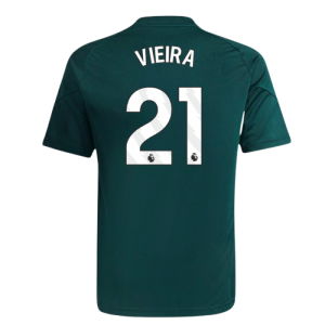 2025-2026 Arsenal Training Jersey (Aurora Ivy) - Kids (Vieira 21)