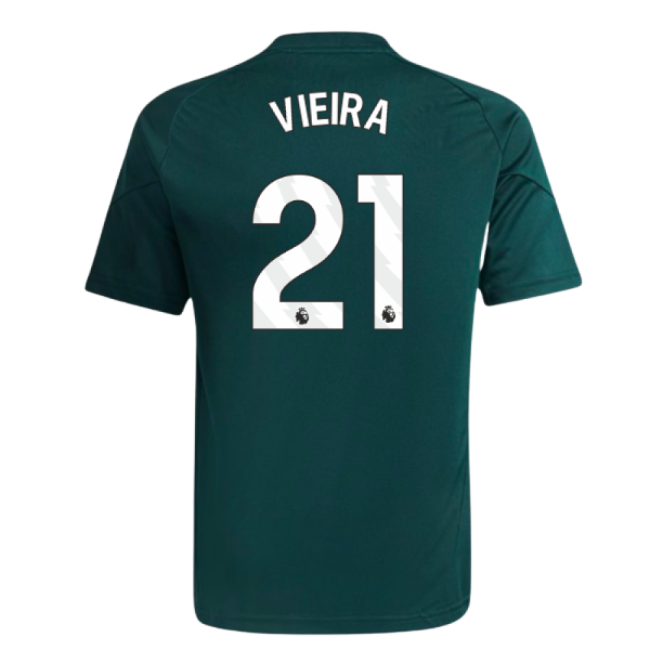 2025-2026 Arsenal Training Jersey (Aurora Ivy) - Kids (Vieira 21)