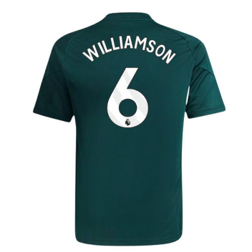 2025-2026 Arsenal Training Jersey (Aurora Ivy) - Kids (Williamson 6)