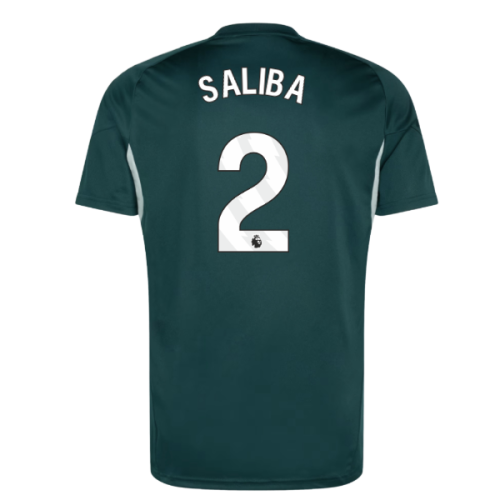 2025-2026 Arsenal Training Jersey (Aurora Ivy) (Saliba 2)