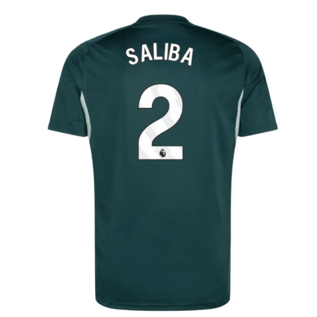 2025-2026 Arsenal Training Jersey (Aurora Ivy) (Saliba 2)