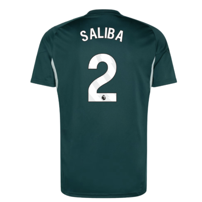 2025-2026 Arsenal Training Jersey (Aurora Ivy) (Saliba 2)
