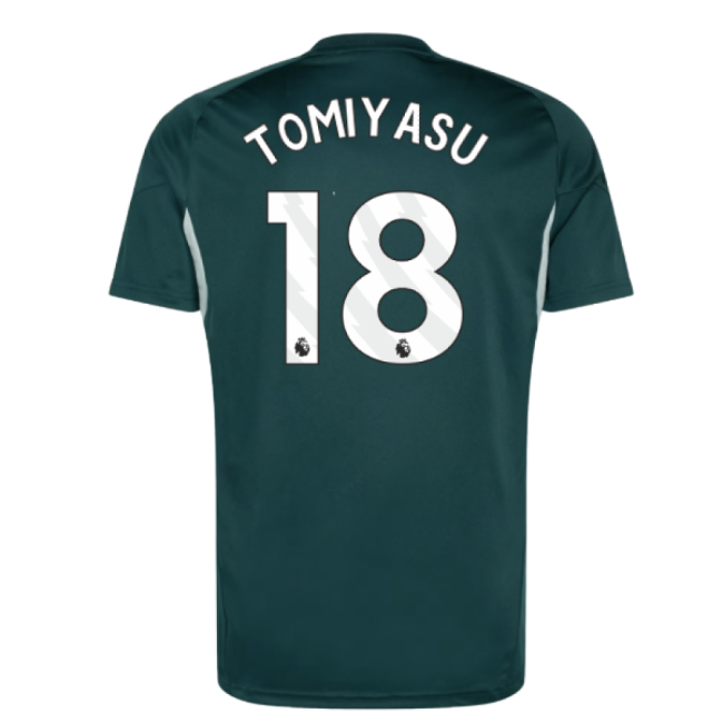2025-2026 Arsenal Training Jersey (Aurora Ivy) (Tomiyasu 18)