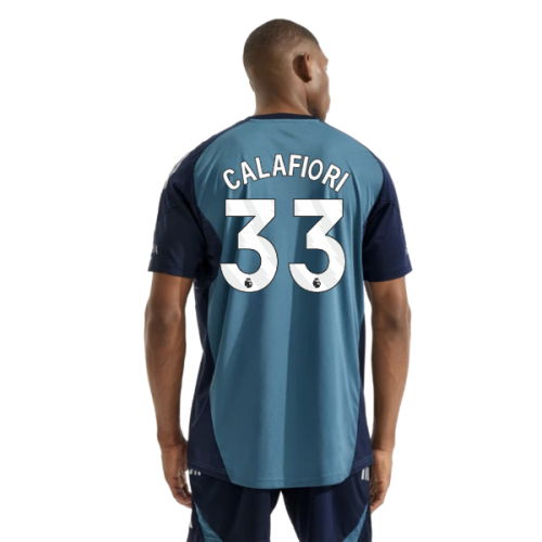 2025-2026 Arsenal Training Shirt (Blanch Blue) (Calafiori 33)
