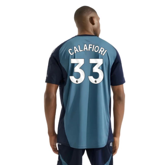 2025-2026 Arsenal Training Shirt (Blanch Blue) (Calafiori 33)