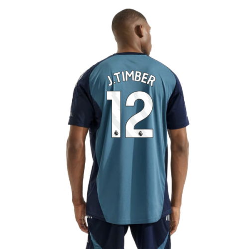 2025-2026 Arsenal Training Shirt (Blanch Blue) (J.Timber 12)