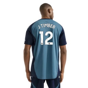 2025-2026 Arsenal Training Shirt (Blanch Blue) (J.Timber 12)