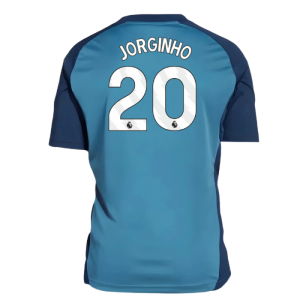 2025-2026 Arsenal Training Shirt (Blanch Blue) - Kids (Jorginho 20)