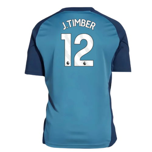 2025-2026 Arsenal Training Shirt (Blanch Blue) - Kids (J.Timber 12)