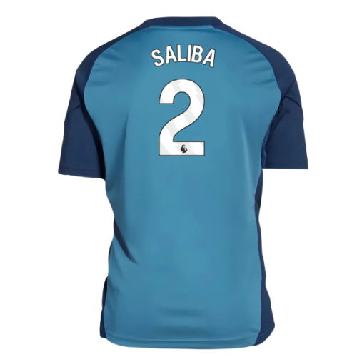 2025-2026 Arsenal Training Shirt (Blanch Blue) - Kids (Saliba 2)
