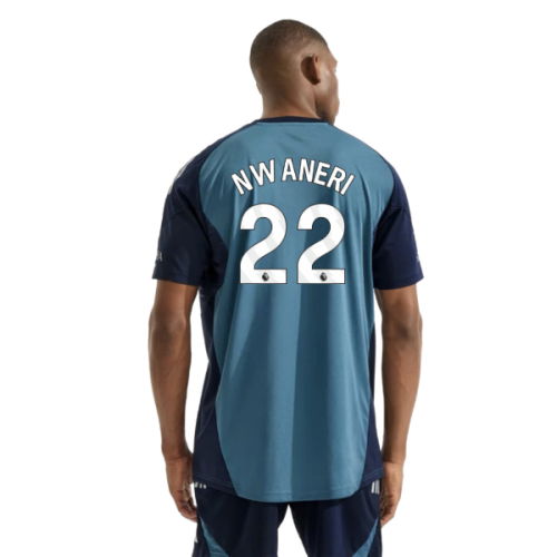 2025-2026 Arsenal Training Shirt (Blanch Blue) (Nwaneri 22)