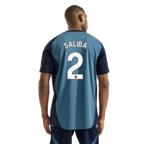 2025-2026 Arsenal Training Shirt (Blanch Blue) (Saliba 2)