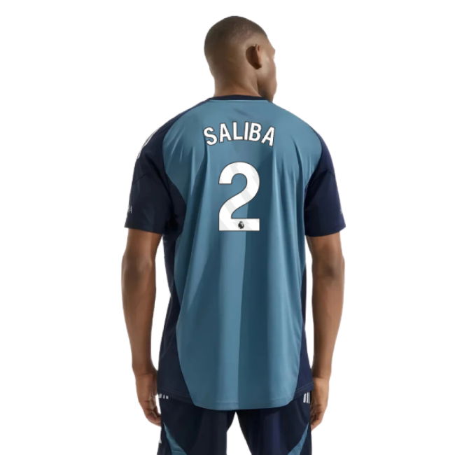 2025-2026 Arsenal Training Shirt (Blanch Blue) (Saliba 2)