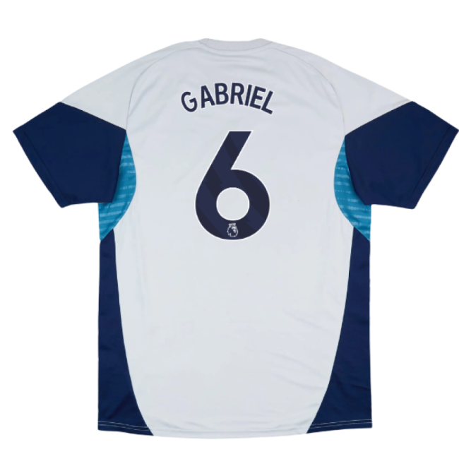 2025-2026 Arsenal Training Shirt (Grey Two) (Gabriel 6)