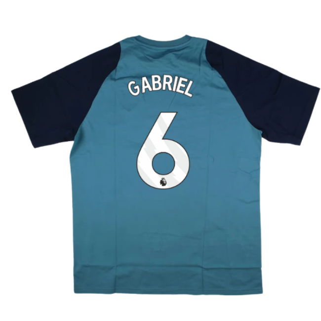 2025-2026 Arsenal Training Tee (Blanch Blue) (Gabriel 6)
