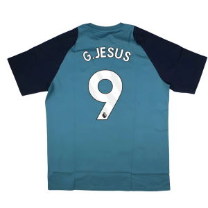2025-2026 Arsenal Training Tee (Blanch Blue) (G.Jesus 9)