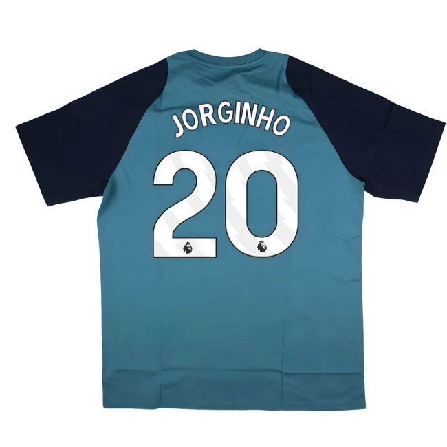 2025-2026 Arsenal Training Tee (Blanch Blue) (Jorginho 20)