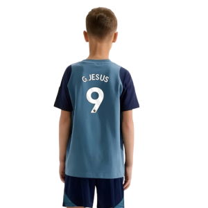 2025-2026 Arsenal Training Tee (Blanch Blue) - Kids (G.Jesus 9)