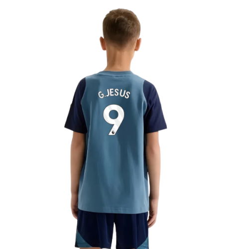 2025-2026 Arsenal Training Tee (Blanch Blue) - Kids (G.Jesus 9)