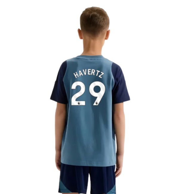 2025-2026 Arsenal Training Tee (Blanch Blue) - Kids (Havertz 29)