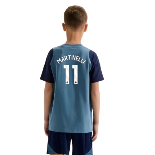 2025-2026 Arsenal Training Tee (Blanch Blue) - Kids (Martinelli 11)