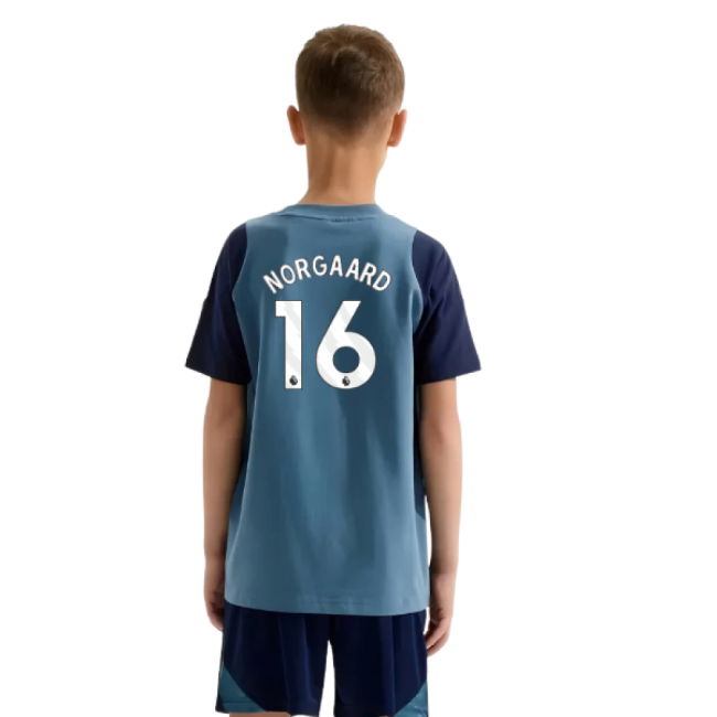 2025-2026 Arsenal Training Tee (Blanch Blue) - Kids (Norgaard 16)