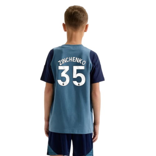 2025-2026 Arsenal Training Tee (Blanch Blue) - Kids (Zinchenko 35)