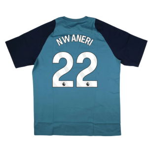 2025-2026 Arsenal Training Tee (Blanch Blue) (Nwaneri 22)