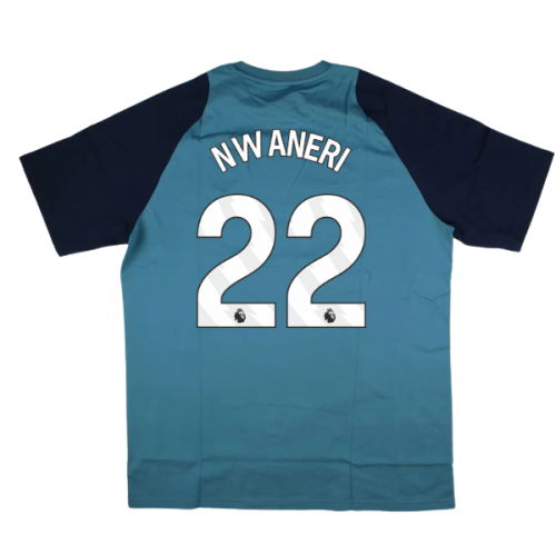 2025-2026 Arsenal Training Tee (Blanch Blue) (Nwaneri 22)