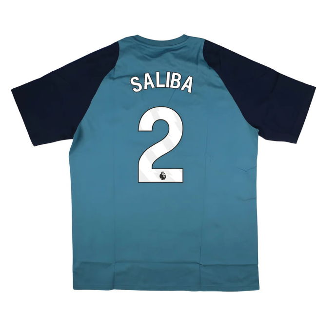 2025-2026 Arsenal Training Tee (Blanch Blue) (Saliba 2)