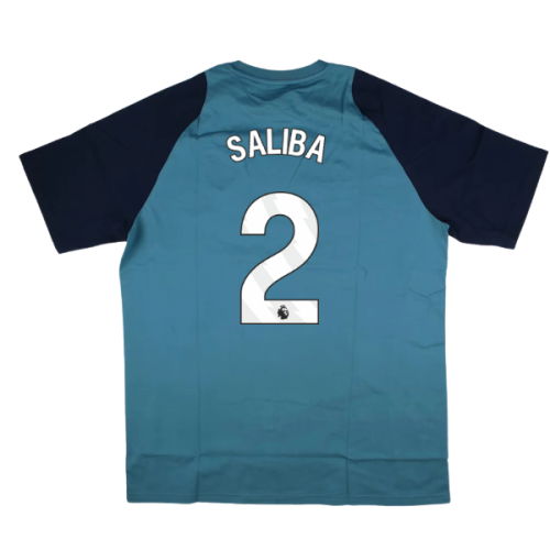 2025-2026 Arsenal Training Tee (Blanch Blue) (Saliba 2)