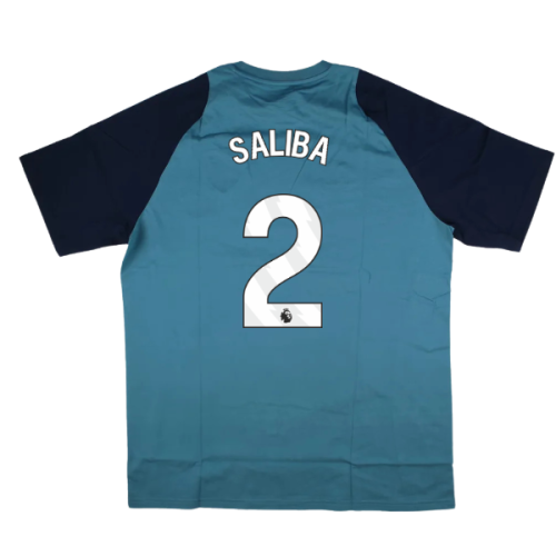 2025-2026 Arsenal Training Tee (Blanch Blue) (Saliba 2)