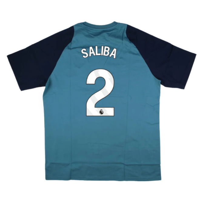 2025-2026 Arsenal Training Tee (Blanch Blue) (Saliba 2)