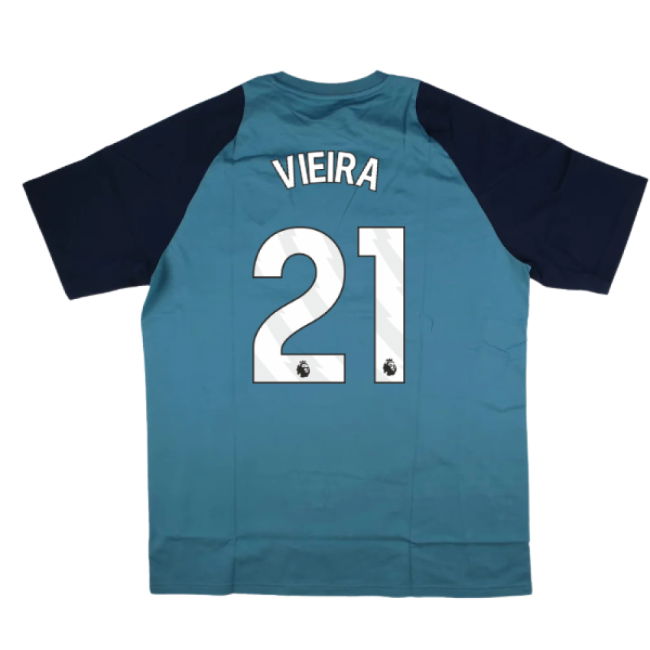 2025-2026 Arsenal Training Tee (Blanch Blue) (Vieira 21)