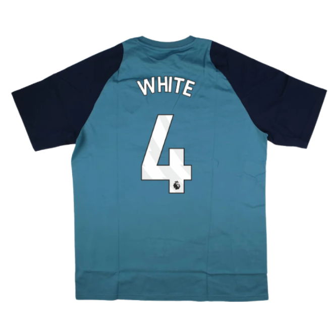 2025-2026 Arsenal Training Tee (Blanch Blue) (White 4)