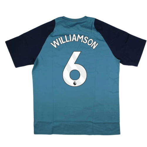 2025-2026 Arsenal Training Tee (Blanch Blue) (Williamson 6)