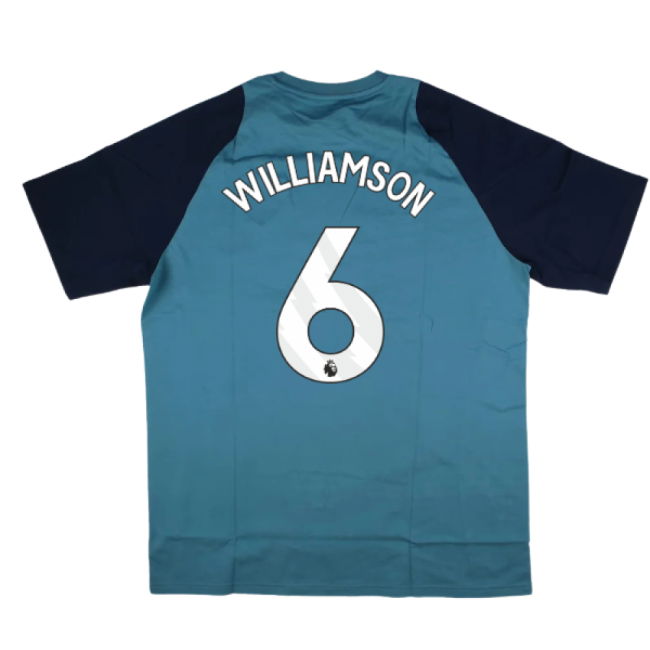 2025-2026 Arsenal Training Tee (Blanch Blue) (Williamson 6)