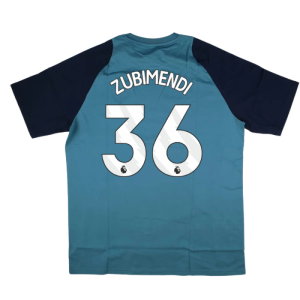 2025-2026 Arsenal Training Tee (Blanch Blue) (Zubimendi 36)