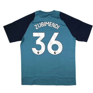 2025-2026 Arsenal Training Tee (Blanch Blue) (Zubimendi 36)