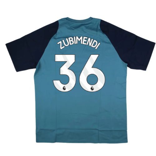 2025-2026 Arsenal Training Tee (Blanch Blue) (Zubimendi 36)