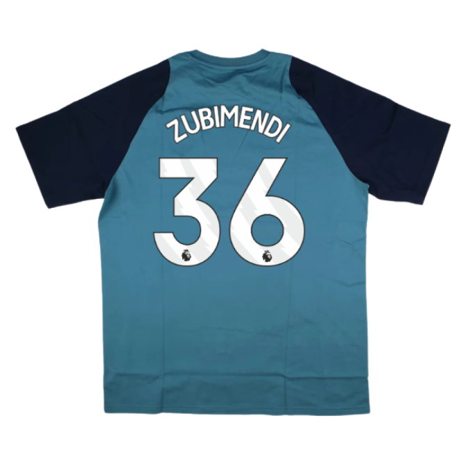 2025-2026 Arsenal Training Tee (Blanch Blue) (Zubimendi 36)