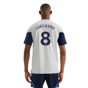 2025-2026 Arsenal Training Tee (Grey) (Odegaard 8)