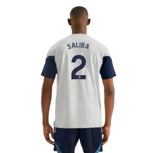 2025-2026 Arsenal Training Tee (Grey) (Saliba 2)